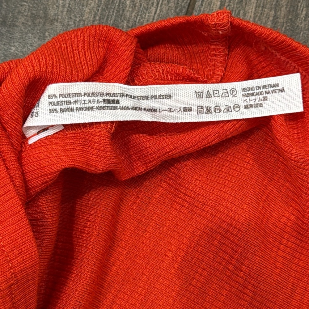 Free People Intimately Red Ribbed Racerback Tank High Neck Flowy Size Large NWOT - Picture 5 of 7
